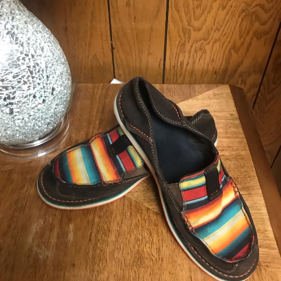 Ariat Shoes - Ariat" Cruiser-Shoes Striped-Brown and Red- Size-10B-Good Condition